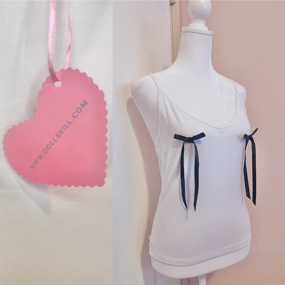 Black Bows Dolls Kill Cami Top by Sugar Thrillz